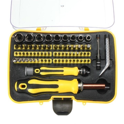 Picture of 58 in 1 Precision Screwdriver Set – Multi-Function Magnetic Repair Tool Kit for Mobile, Laptop, Watch & Electronics ( Multicolor )