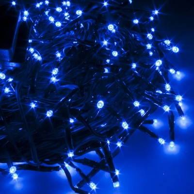 Picture of Fairy String Lights 100pcs Leds Golden/White/Blue/Multicolor, Home Garden Indoor Outdoor Decoration Fairy Ligh - Room Decoration Light - Room Decoration Light ( Dark blue )