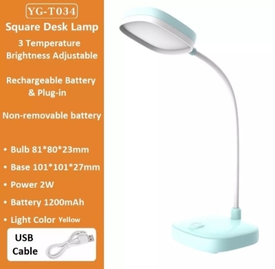 Picture of YAGE T034 USB Charging Small Desk Lamp LED Desk Student Eye Protection Lamp ( Multicolor )