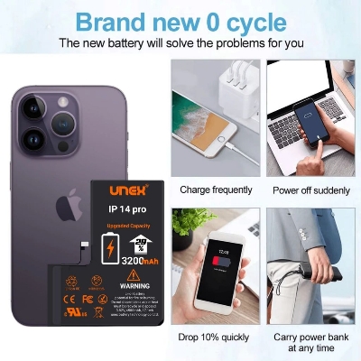 Picture of IPHONE 12 Pro Max Battery Replacement for iphone 12 Pro Max High Capacity Li-ion Polymer Battery Long lasting Backup.