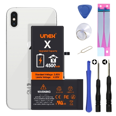 Picture of IPHONE X Battery Replacement for iphone X High Capacity Li-ion Polymer Battery Long lasting Backup.