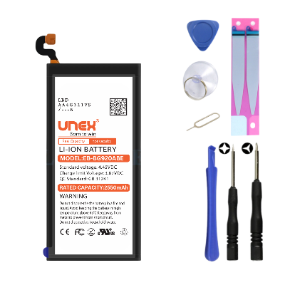 Picture of SAMSUNG S6,G920,S6 FLAT  Battery Replacement for Samsung EB-BG920ABE High Capacity Li-ion Polymer Battery Long lasting Backup.