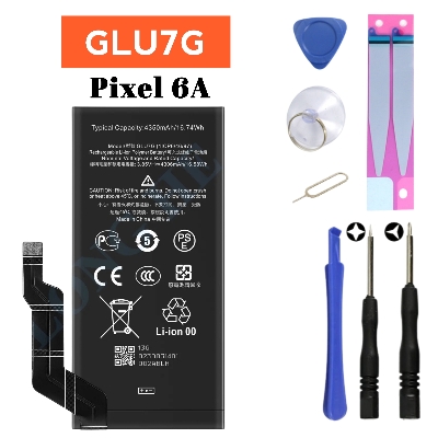 Picture of PIXEL 6A,GLU7G Battery Replacement for PIXEL 6A High Capacity Li-ion Polymer Battery Long lasting Backup.