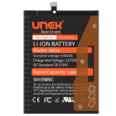 Picture of REDMI NOTE 9 5G,REDMI NOTE 9T Battery Replacement for Redmi REDMI BM54 High Capacity Li-ion Polymer Battery Long lasting Backup.