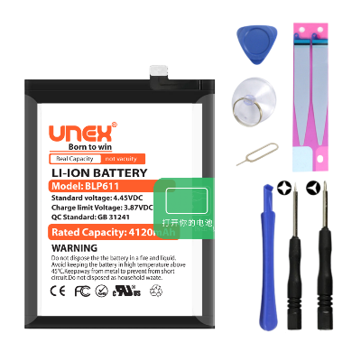 Picture of OPPO R9 Plus, BLP611 Battery Replacement for High Capacity Li-ion Polymer Battery Long lasting Backup.