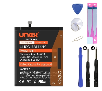 Picture of Redmi Note 5A,Mi 5X,Mi A1,Mi Y1 Lite,S2 Battery Replacement for Redmi BN31 3000mAh High Capaciry Li-ion Polymer Battery Long lasting Backup.