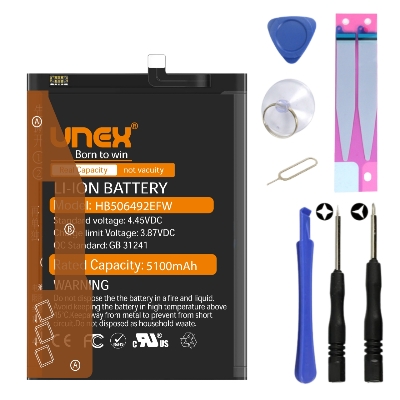 Picture of HUAWEI HB506492EFW Battery Replacement for HUAWEI HOINOR MAGIC 5 LITE,HONOR X40,HONOR X9A High Capacity Li-ion Polymer Battery Long lasting Backup.