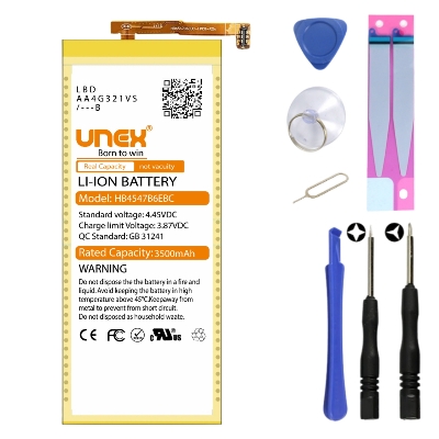 Picture of HUAWEI HB4547B6EBC Battery Replacement for HUAWEI HONOR 6 PLUS,HONOR 6X High Capacity Li-ion Polymer Battery Long lasting Backup.