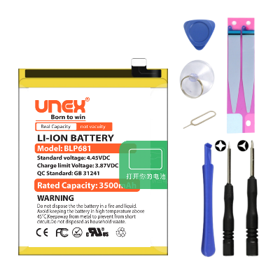 Picture of Oppo F9 / F9 Pro / R17 / Realme U1 / Realme 2 Pro Battery Replacement For OPPO BLP681 3800mAh High Capaciry Li-ion Polymer Battery Long lasting Backup.