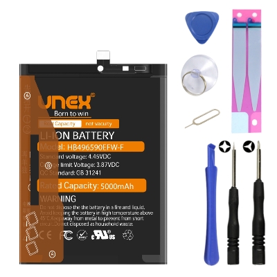 Picture of HUAWEI HB496590EFW-F Battery Replacement for HUAWEI HONOR X7,X6,X8 5G,X5,PLAY 20,PLAY 30 PLUS,NOVA Y61 High Capacity Li-ion Polymer Battery Long lasting Backup.