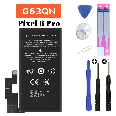 Picture of PIXEL 6 PRO,G63QN Battery Replacement for PIXEL 6 PRO High Capacity Li-ion Polymer Battery Long lasting Backup.