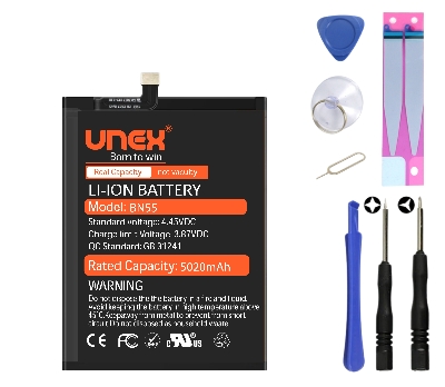 Picture of REDMI BN55 Battery Replacement for Redmi BN55 High Capacity Li-ion Polymer Battery Long lasting Backup.
