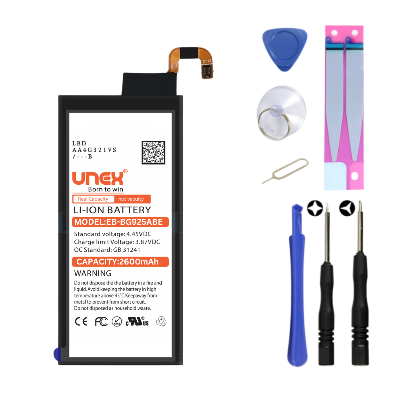 Picture of SAMSUNG S6E,G925 Battery Replacement for Samsung EB-BG925ABE High Capacity Li-ion Polymer Battery Long lasting Backup.