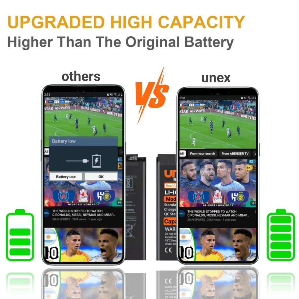 Picture of SAMSUNG Note 20 Battery Replacement for Samsung EB-BN985ABY Ultra High Capacity
Li-ion Polymer Battery Long lasting Backup.