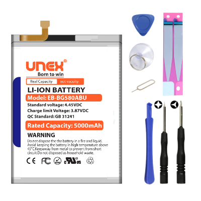 Picture of SAMSUNG M20,M205,M30,M305,A40S Battery Replacement for Samsung EB-BG580ABU High Capacity Li-ion Polymer Battery Long lasting Backup.