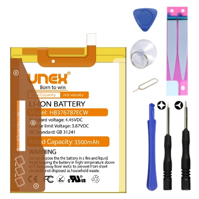 Picture of HUAWEI HB376787ECW Battery Replacement for HUAWEI HONOR V8 High Capacity Li-ion Polymer Battery Long lasting Backup.