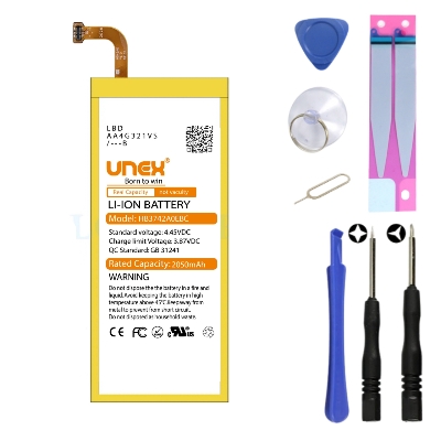 Picture of HUAWEI HB3742A0EBC Battery Replacement for HUAWEIAscend P6/G6 High Capacity Li-ion Polymer Battery Long lasting Backup.