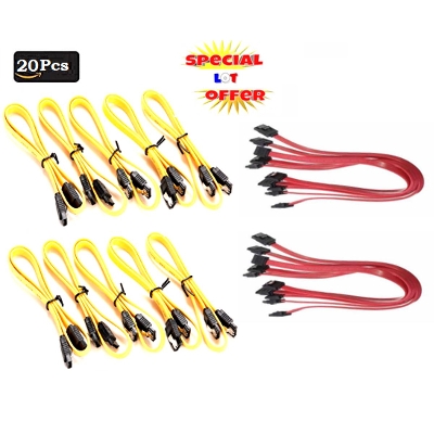 Picture of Sata Data Cable High Quality - (20 Pcs One Lot) - White