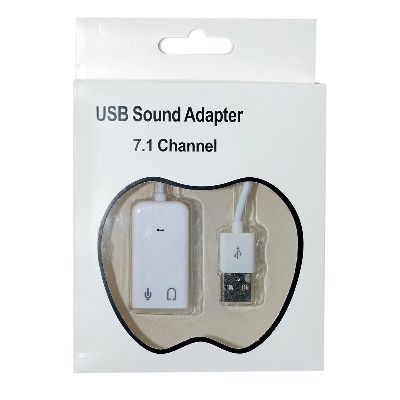 Picture of Sound Card 7.1 Channel USB Soundcard With Microphone And Speaker Port for Laptop and Desktop