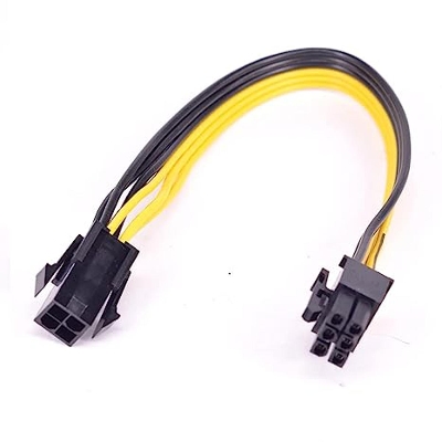 Picture of PCI-e 6Pin Male to CPU 4Pin Female Power Conversion Cable