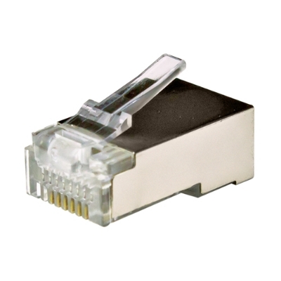 Picture of Shielded RJ45 Connectors (silver) 10pcs