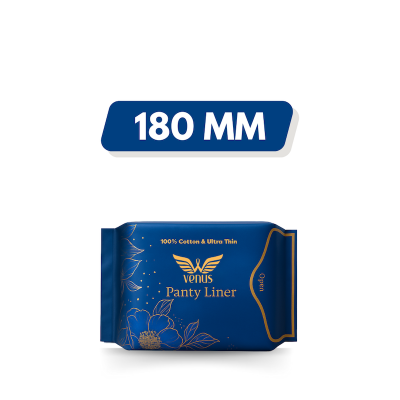 Picture of Venus Panty Liner - 180MM - 100% Cotton - Ultra Thin - Combo of 3 Pack - 60 Liners