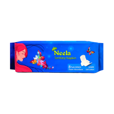 Picture of Neela Sanitary Napkin - Wings System - 100% Cotton - Combo of 5 Pack - 40 Pads