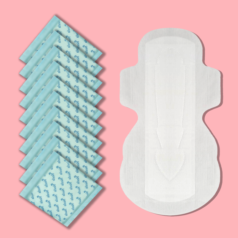 Picture of Neela Plus Sanitary Napkin - Wings System - 100% Cotton - 330 MM - Single Pack - 10 Pads