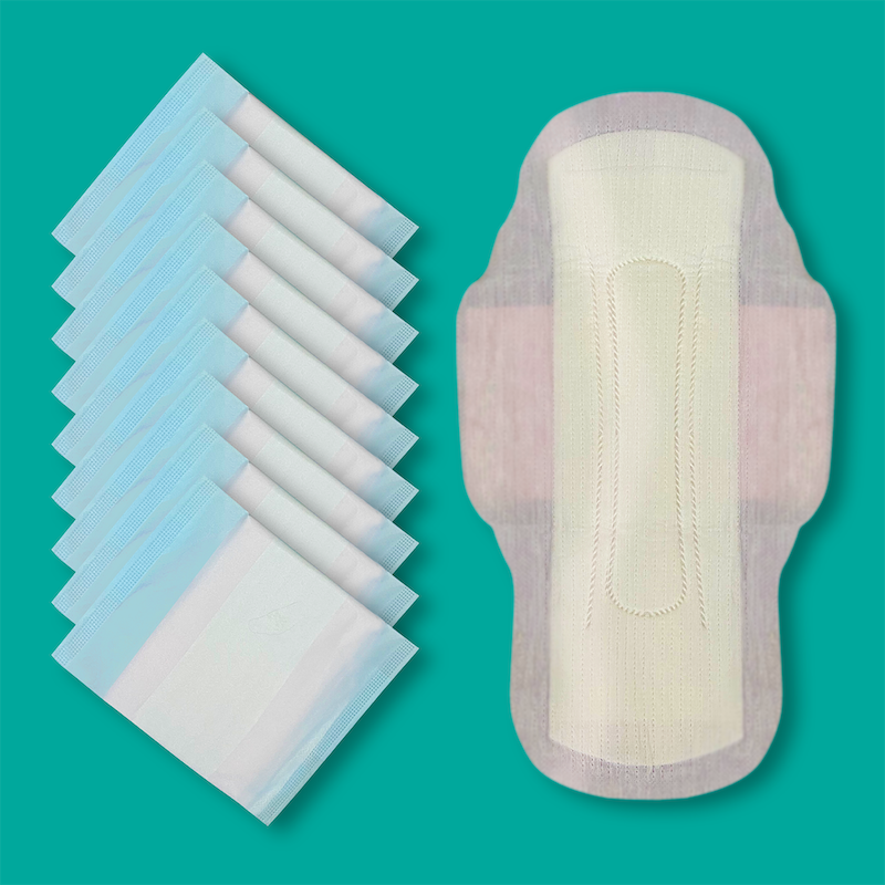 Picture of Queen Plus Sanitary Napkin - Wings system - Ultra Thin - 100% Cotton - Combo of 3 Pack - 30 Pads