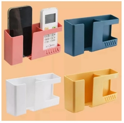 Picture of Wall Mounted 2-in-1 Mobile Phone Charging Stand and Multipurpose Storage Holder(Multicolor)