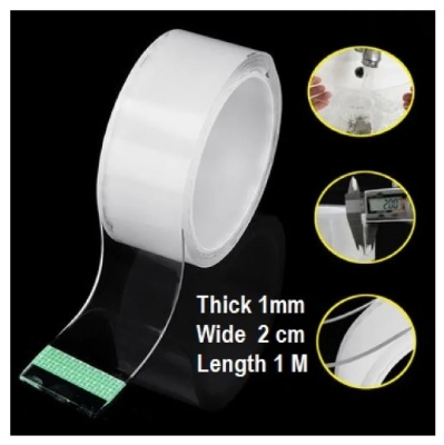 Picture of NANO TAPE-1m, 3cm wide clear nano double sided adhesive tape(White)