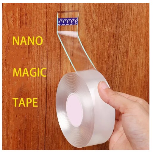 Picture of NANO TAPE-1m, 3cm wide clear nano double sided adhesive tape(White)