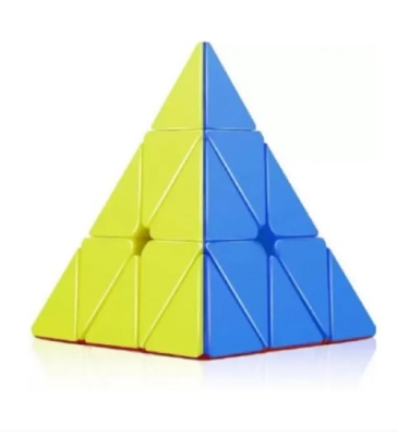 Picture of Pyramid Rubiks Magic Cube - 3 Stage - Rubiks Cube 3×3(Multicolor)