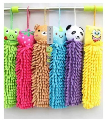 Picture of MICROFIBER HAND TOWEL WITH CARTOON HEAD(Multicolor)