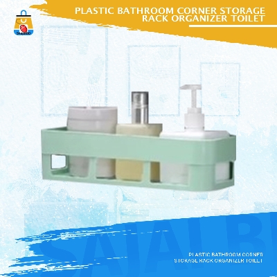Picture of Plastic Bathroom Corner Storage Rack Organizer Toilet(Multicolor)