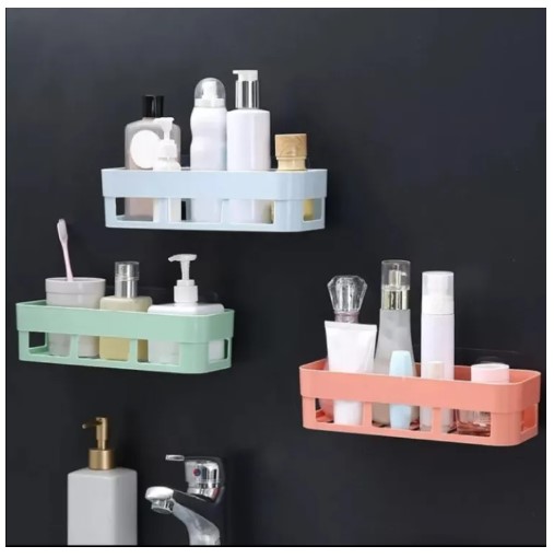 Picture of Plastic Bathroom Corner Storage Rack Organizer Toilet(Multicolor)