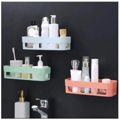Picture of Plastic Bathroom Corner Storage Rack Organizer Toilet(Multicolor)