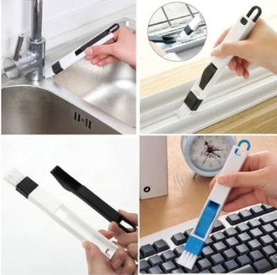 Picture of Multipurpose Window Door Keyboard Cleaning Brush Cleaner+Dustpan 2 In 1 Tool(White)