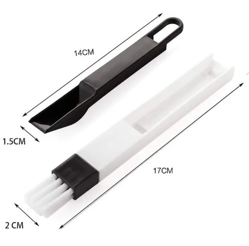 Picture of Multipurpose Window Door Keyboard Cleaning Brush Cleaner+Dustpan 2 In 1 Tool(White)