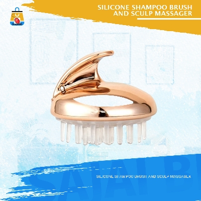 Picture of Silicone Shampoo Brush and Sculp Massager(Multicolor)