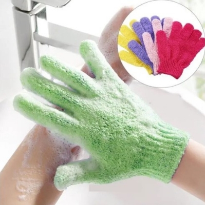Picture of Shower gloves, Shower scrubber gloves -1pair(Multicolor)
