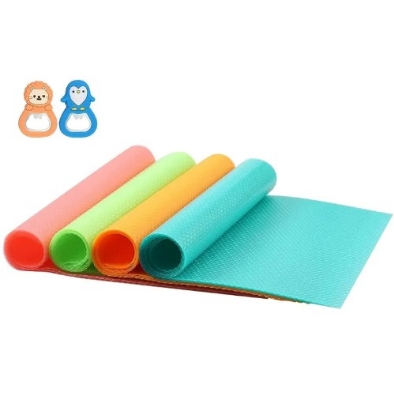 Picture of Refrigerator Pad Antibacterial Antifouling Mildew Moisture Pad Waterproof Refrigerator Mats- 4pcs(Multicolor)