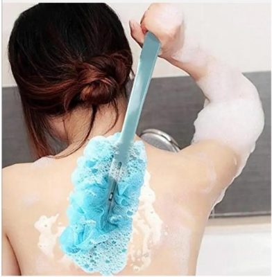 Picture of Men's and Women's Long Handle Body Bath Brush Luxurious Back Scrubber(Blue)