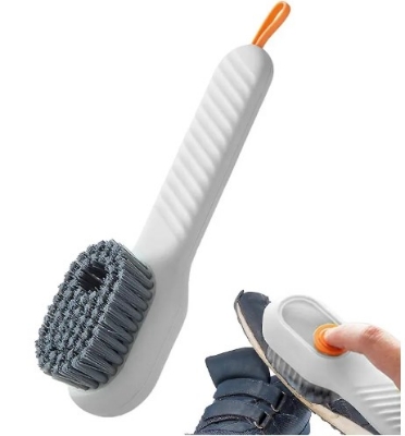 Picture of Brush with Soap Dispenser Automatic Liquid Discharge Bathroom Laundry Scrub Soft Cleaning Brushes Household Tools(White)