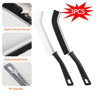 Picture of 1 piece -Multipurpose Bathroom Tile Floor Gap Cleaning Brush Window Groove Cleaning Brush Convenient Household Corner Cleaning Tools(Black)