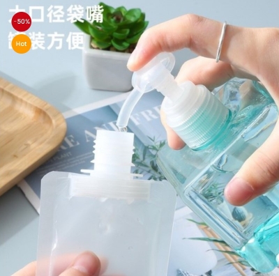 Picture of 3 piece Refillable cosmetic dispenser, easy to use at travel and outside home(White)