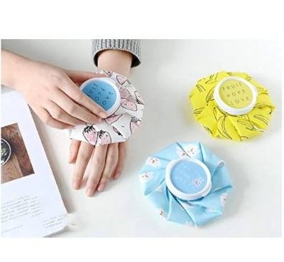 Picture of Ice Bag Therapy to Reduce Knee Head Leg Injury Pain Relief First Aid Cooler Bags Multipurpose Keep Warm Hot-water Bag(Multicolor)