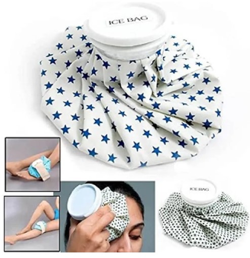 Picture of Ice Bag Therapy to Reduce Knee Head Leg Injury Pain Relief First Aid Cooler Bags Multipurpose Keep Warm Hot-water Bag(Multicolor)