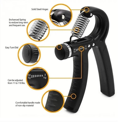 Picture of 6-50Kg Adjustable Heavy Grips Hand Gripper Gym Power Fitness Hand Exerciser Grip(Multicolor)