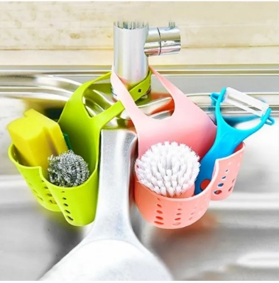Picture of Kitchen Sink Sponge Holder Storage Basket(Multicolor)